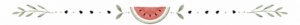Decorative watermelon and botanical divider